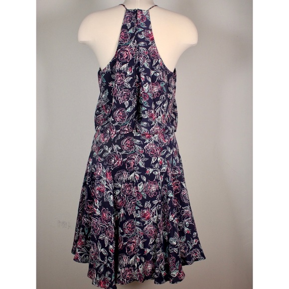Joie Silk Floral Pattern Printed Sleeveless Dress - Picture 3 of 10